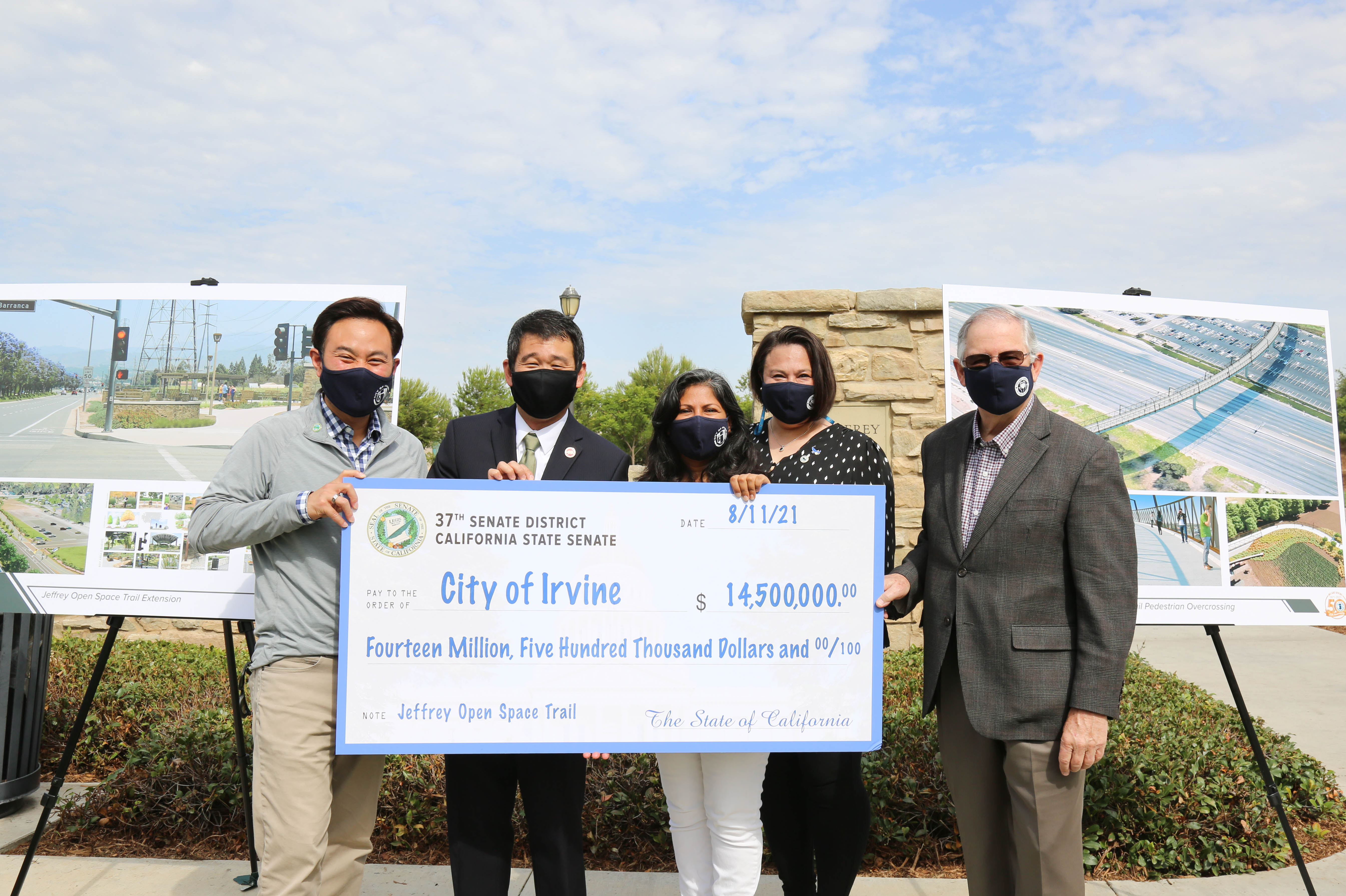 California State Senator Dave Min Presents 14 5 Million Check To 